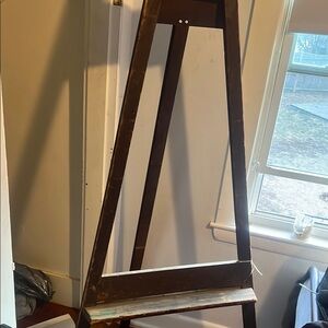 Elegant Brown Easel-Style Mirror